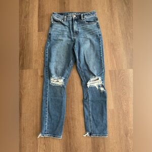 American Eagle Distressed Mom Jeans